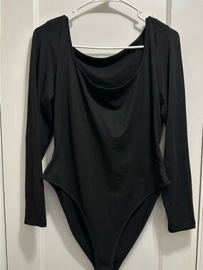 SHEIN Curve Black Bodysuit